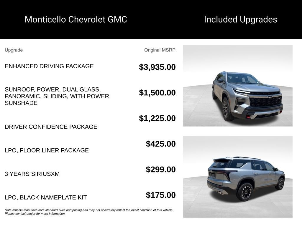 2026 Chevrolet Traverse — detail view