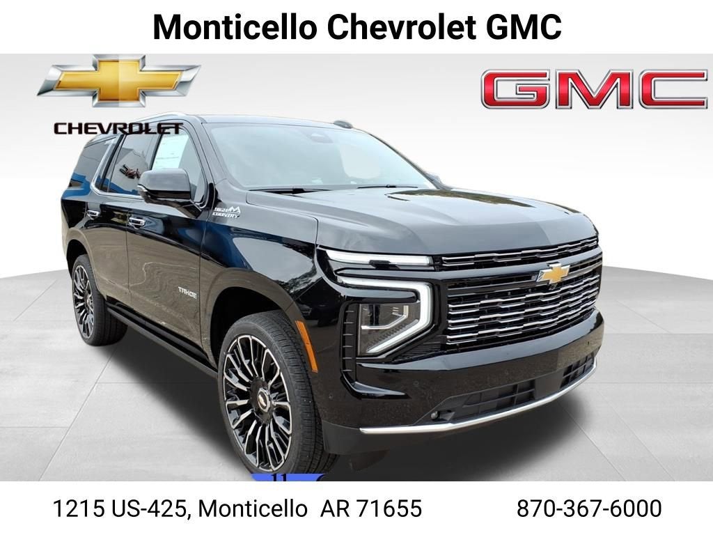 2026 Chevrolet Tahoe High Country in Black — front three-quarter view