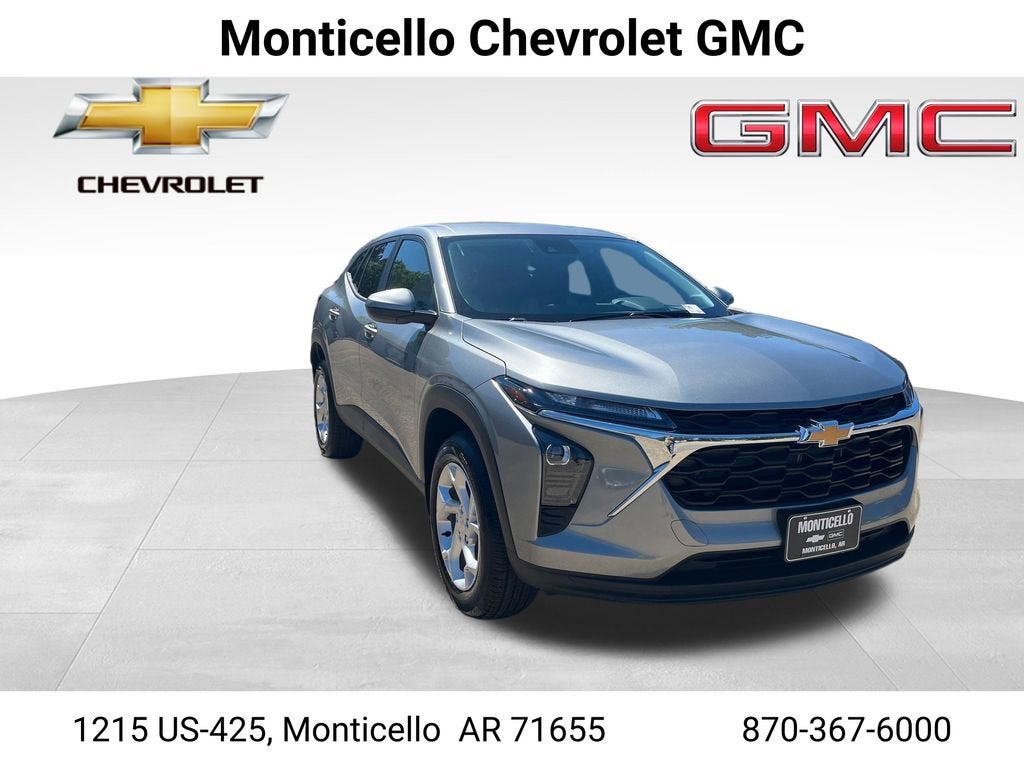 2026 Chevrolet Trax LS in Sterling Gray Metallic — front three-quarter view