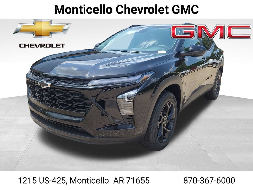 2026 Chevrolet Trax LT in Mosaic Black Metallic — front three-quarter view